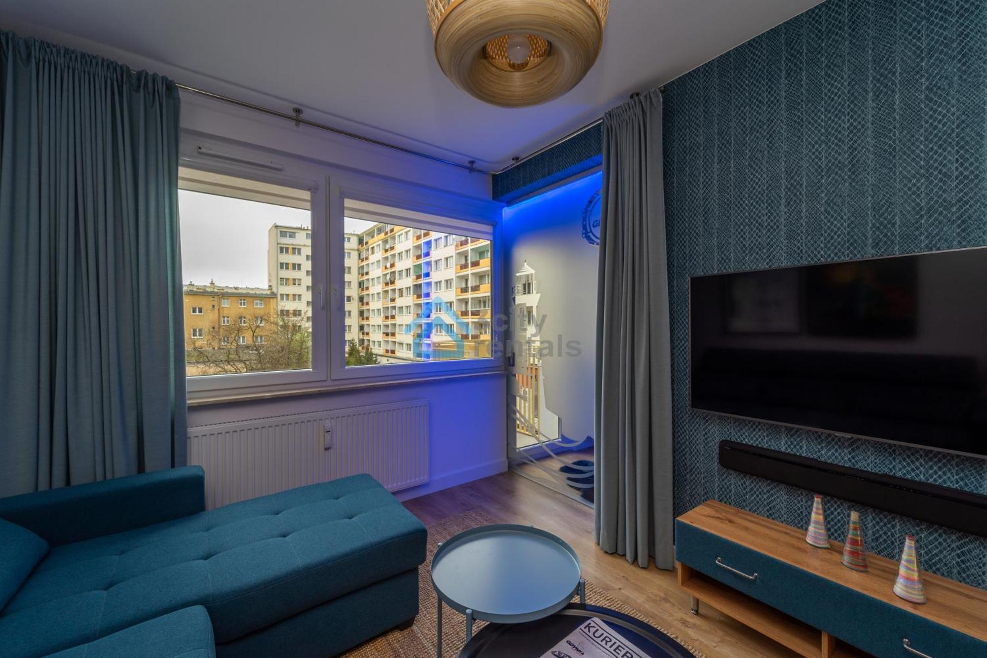 Bright And Blue 3City Apartment With Balcony In Gdynia By Noclegi Renters Exterior foto
